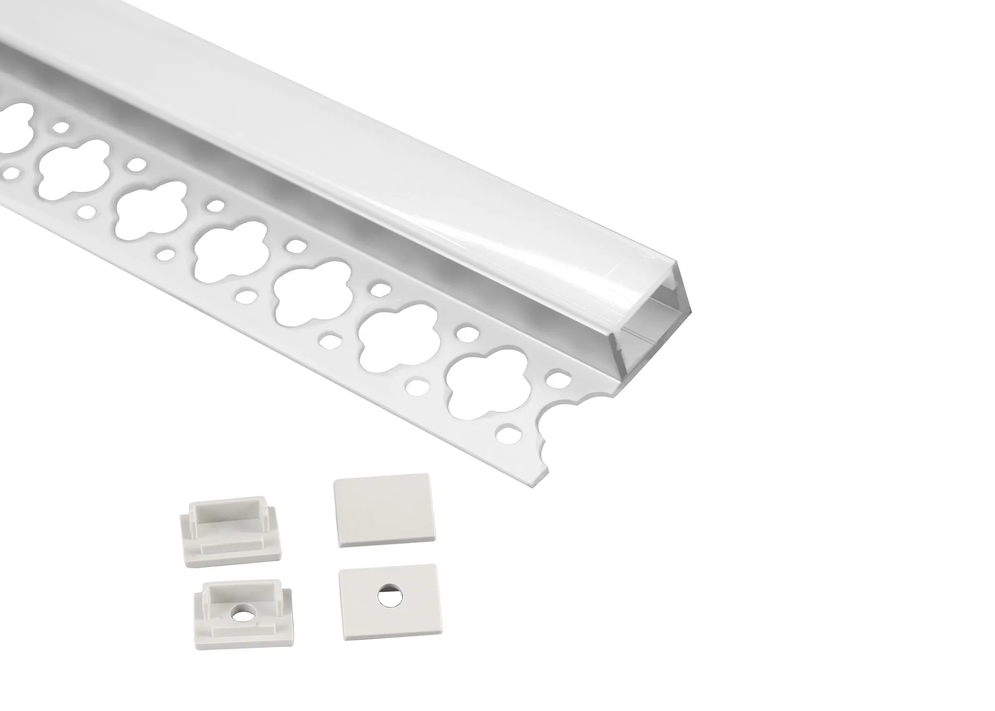 M8070  Tiras 2m, 35 x 11mm  Trimless Aluminium Profile With Diffuser And Accessories